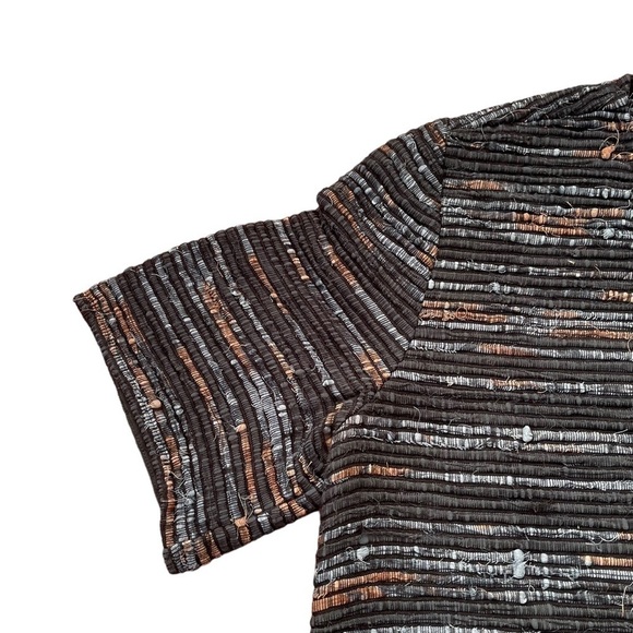 Laura Siegel Recycled Organic Cotton Saree Shortsleeved Mini Shift Dress M - Picture 6 of 11